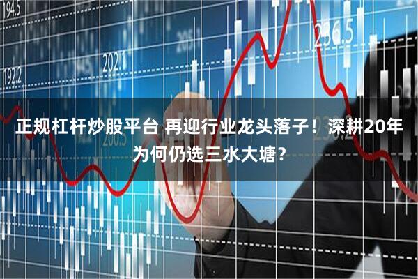 正规杠杆炒股平台 再迎行业龙头落子！深耕20年为何仍选三水大塘？