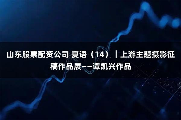 山东股票配资公司 夏语（14）｜上游主题摄影征稿作品展——谭凯兴作品